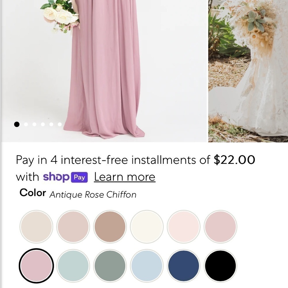 ANTIQUE ROSE CHIFFON SHOW ME YOUR MUMU EMILY EMPIRE MAXI DRESS SIZE 1X - Picture 2 of 4